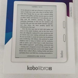 White Kobo Libra 2: New e-book Reader